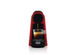 Nespresso Essenza Mini Original Espresso Machine Bundle with Aeroccino Milk Frother by De'Longhi,Red
