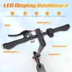 Evercross EV10K Pro 500W E-Scooter mit 35 km Reichweite,10-Zoll-Honeycomb-Reifen und IP54 Schutz