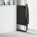 MoNiBloom Folding Double Camping Chair with Armrest,2-Person Beach Chairs for Outdoor Camping Lawn Travel Patio Picnic,Black