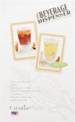 CreativeWare Bark Beverage Dispenser,2.5 Gallon,Clear,(Pack of 1)