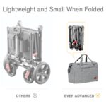 EVER ADVANCED Foldable into Bag Travel Wagon with Removable Canopy