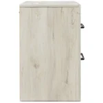 2 Drawer Nightstand with Bar Handles,White By Casagear Home