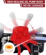 DEXSO 17 Gallon Oil Drain Pan with Hand Pump & 8 Ft Hose