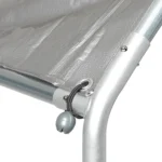 Dextrus Chicken Run Coop 13.1 x 9.8 x 6.4 ft Large Metal Chicken Coop Spire Shaped,Walk-in Hen Cage,Outdoor Poultry Cage with Waterproof Cover and Wire Mesh for Backyard,Yard Outdoor