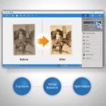 Plustek Photo Scanner,4x6 Photo in 2sec,Auto Crop and Deskew CCD Sensor