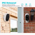Battery Security Camera Outdoor,Conico 24G WiFi 1080P Wireless Home Rechargeable Outside Camera,IP Surveillance Cameras with 2Way AudioNight VisionMotion DetectionWaterproof Cloud Storage