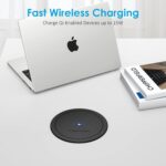 Jgstkcity Pop Up Outlet with 15W Wireless Charger,4 Outlets 15A,Splash Resistant