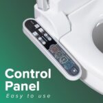 SmartBidet Electric Bidet Toilet Seat with Heated Seating,Warm Air Dryer