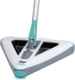 Zippi Sweeper Max- Powerful and Lightweight Sweeper Perfect for Carpet Hardwood and Tile Triangular Design Allows for Sweeping in Corners 1000 mAh Rechargeable Battery