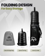 OutdoorMaster Golf Travel Bags for Airlines with Wheels and Hard Case Top
