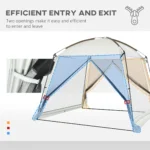 Outsunny Screen Tent,10' x 10' Screen House Room with UV50+ Protection