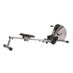 Sunny Health & Fitness Elastic Cord Rowing Machine Rower with LCD Monitor for Full Body Gym Workouts at Home Exercise,SF-RW5606