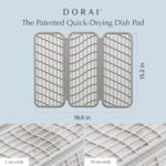 Dorai Home Dish Pad | Diatomaceous Earth Stone Drying Mat For Kitchen Counter