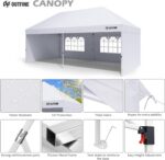 OUTFINE Pop Up Canopy Gazebo with 4 Removable Sidewalls