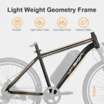 Jasion Electric Bike for Adults with 360Wh Removable Battery