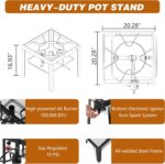 Royal Gourmet Seafood Boiling Kit with Strainer,Outdoor Seafood Boil Pot and Basket