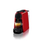Nespresso Essenza Mini Original Espresso Machine Bundle with Aeroccino Milk Frother by De'Longhi,Red
