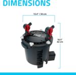 High Performance Aquarium Filter,Canister Filter for Aquariums up to 400 Gal.