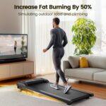 TINEF 4 in 1 Portable Treadmill with Incline