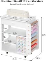 Vdamu Rolling Craft Cart and Storage Table for Cricut