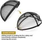 WeCooper Outdoor Fire Pit Spark Screen Cover Accessory,Fire Mesh Screen Guard