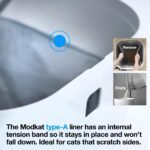 Modkat Top-Entry Litter Box Swivel Lid for Easy Cleaning,Leak-Proof