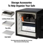 SentrySafe SFW123CS Fire-Resistant Safe and Waterproof Safe with Dial Combination Lock,1.23 Cu. ft.