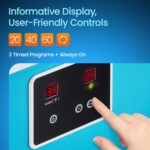 PhysioNatural Cold Therapy Machine - Wearable,Adjustable Knee Pad ?? Cooler Pump with Digital Timer