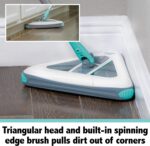 Zippi Sweeper Max- Powerful and Lightweight Sweeper Perfect for Carpet Hardwood and Tile Triangular Design Allows for Sweeping in Corners 1000 mAh Rechargeable Battery