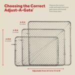 Adjust-A-Gate Chain Link Fence Walk-Through Gate Kit,Metal Fencing Gate