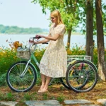 Viribus Adult Tricycle,7 Speed Tricycle for Adults,24" 3 Wheel Bikes for Adults with Baskets