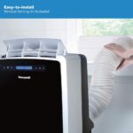 MM14CCS Portable Air Conditioner with Fan Dehumidifier with Thermal Overload Protection,14000 BTU White,BlackSilver