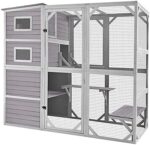 COZIWOW 4-Tier Enclosure with Weatherproof Roof