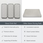 Dorai Home Dish Pad | Diatomaceous Earth Stone Drying Mat For Kitchen Counter