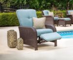 Outdoor Strathmere Luxury Recliner,Navy Blue