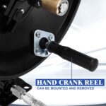 M MINGLE Pressure Washer Hose Reel 100ft with Swivel Arm