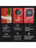 Brazilian Flame Churrasco? Gas Rotisserie Oven Grill Roaster with Auto Rotating Skewers for Rotisserie Chicken,Brazilian Style BBQ and Churrasco,Shawarma Machine,Propane Grill - 2024 Series