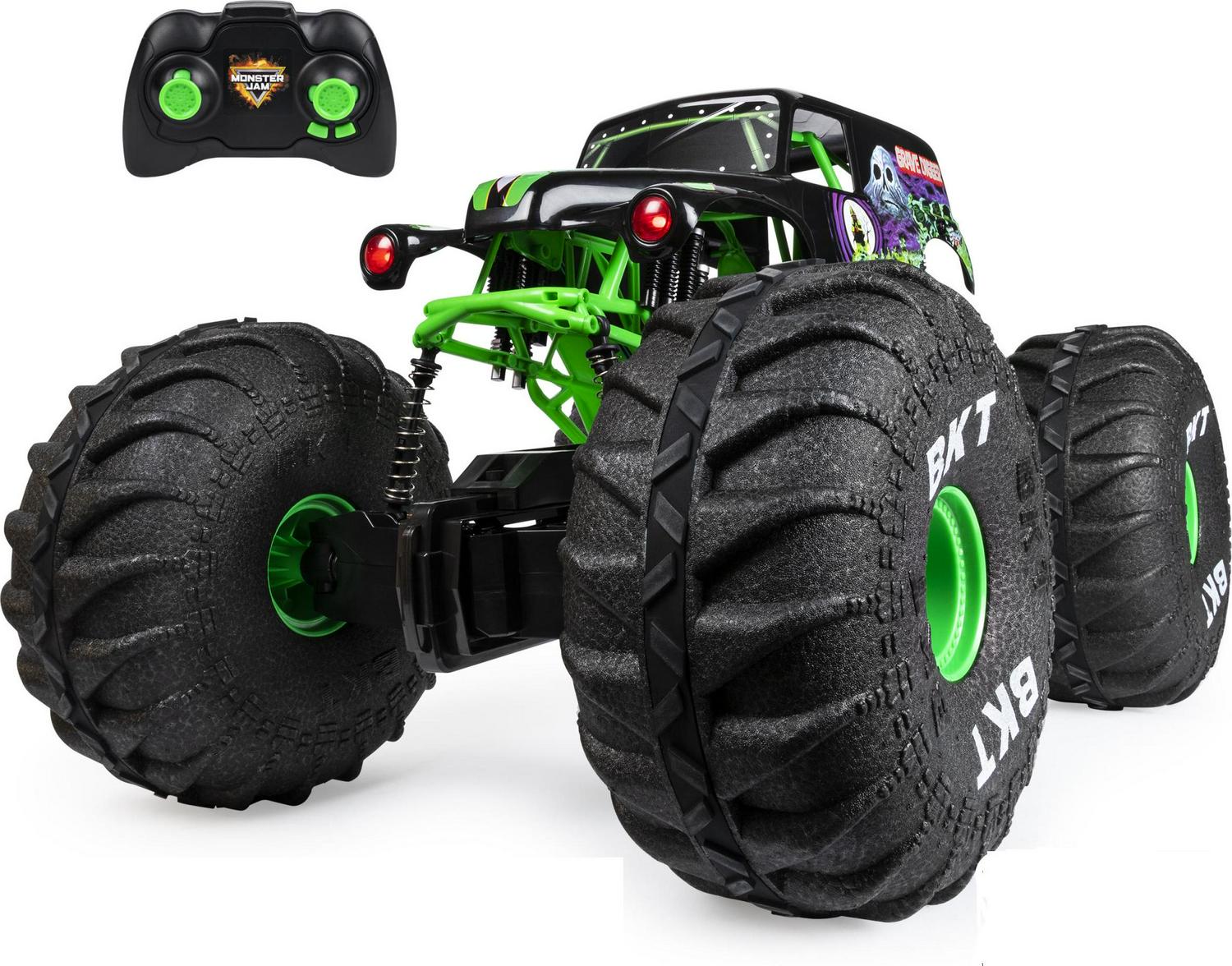 Monster Jam, Official Mega Grave Digger All-Terrain Remote Control Monster Truck with Lights, 1: 6 Scale, Kids Toys for Boys Monster Jam, Official Mega Grave Digger All-Terrain Remote Control Monster Truck with Lights, 1: 6 Scale, Kids Toys for Boys