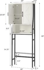 MXARLTR Over The Toilet Storage Cabinet,Over Toilet Bathroom Organizer