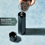 HexClad HexMill Pepper Grinder,Professional Grade Heavy Duty,Refillable,Aluminum Matte Black