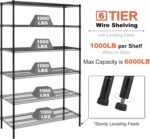 YYkokocat Capacity Heavy Duty Storage Shelves Commercial Wire Shelving Unit and Storage Adjustable