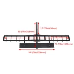 KOJEM 500 Lbs Heavy Duty Motorcycle Dirt Bike Scooter Carrier Hitch Rack