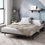 ZINUS Box Spring & Bed Slat Replacement,Metal Frame with Steel Slats,Easy Assembly