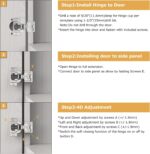 Furniware 50 Pieces 1/4" Small Overlay Concealed Face Frame Hinges