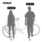 Viribus Adult Tricycle,7 Speed Tricycle for Adults,24" 3 Wheel Bikes for Adults with Baskets