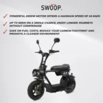 Swoop Elektro Moped Turbo 2000W Schwarz