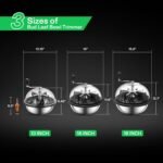 VIVOSUN 19 inch Bud Leaf Bowl Trimmer with Clear Visibility Dome