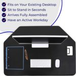 Stand Steady Standing Desk Converter with Monitor Lift