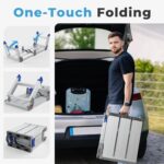 Anyelse Foldable Step Ladder Heavy Duty Work Bench with One-Touch Automatic Fold