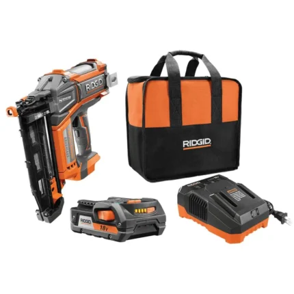 18V Brushless Cordless HYPERDRIVE 16-Gauge 2-1/2 in Straight Finish Nailer,2 Ah Battery,Charger,Belt Clip and Bag R09892K